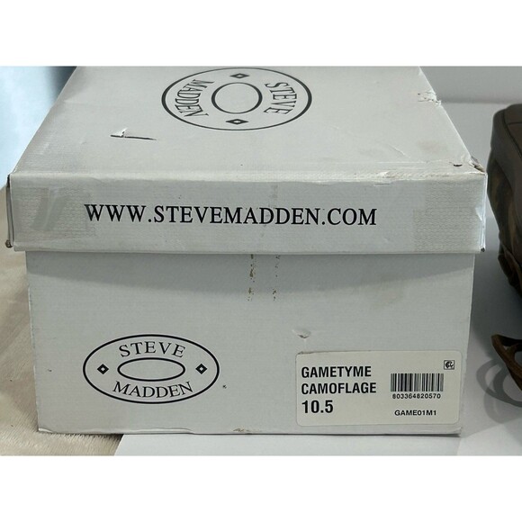 Steve Madden Shoes Men’s Size 10.5 Color Camo Boat Shoes Gametyme Slip-on Laces main image 4